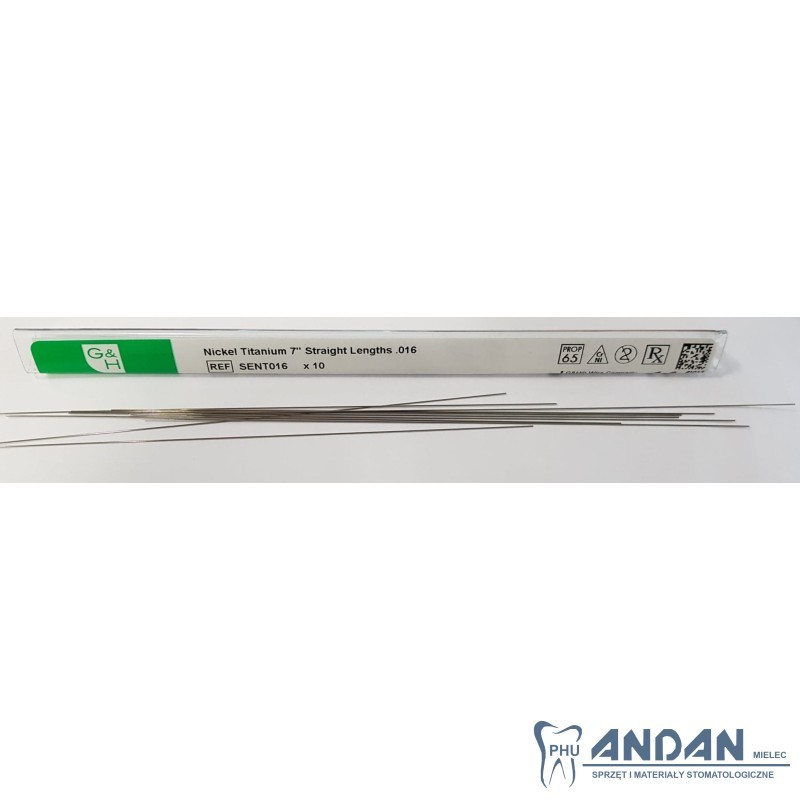 Drut Prosty Ni-Ti 010 G&H 10szt